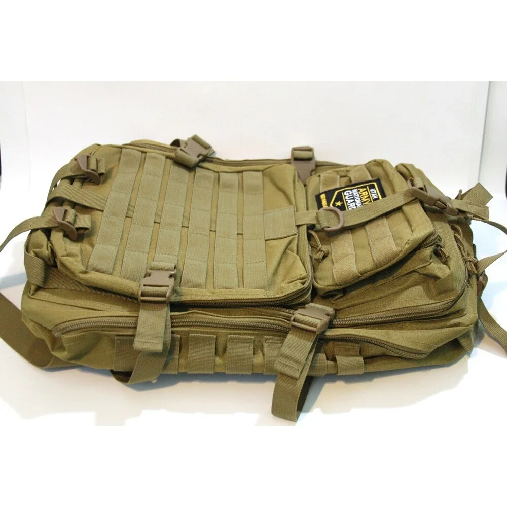 Utah Army National Guard Tactical Backpack MOLLE Coyote Military Sling Rucksack